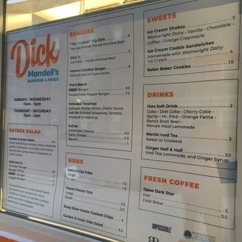 Dick Mondell's - Menu - Burgers Near Me - Gainesville, Florida