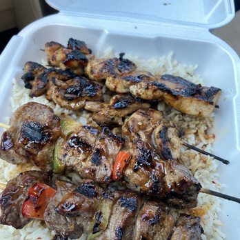 Kabob Kaboose - Mixed plate - Food Trucks Near Me Kabob Kaboose - Mixed plate - Food Trucks Near Me