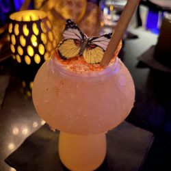 Chimichurri Latin Bistro & Bar - Pretty cocktail but has a strong taste of Tropicana OJ