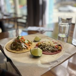 Nom Nom Tacos & Tequila - Roasted Chicken Taco Vegetarian Taco
