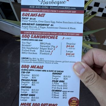 Silver Creek Barbeque - Menu - Barbeque Near Me - San Jose, California Silver Creek Barbeque - Menu - Barbeque Near Me - San Jose, California