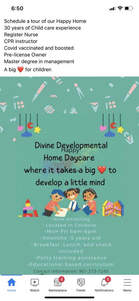 Divine Developmental Daycare - childcare center in Memphis, TN