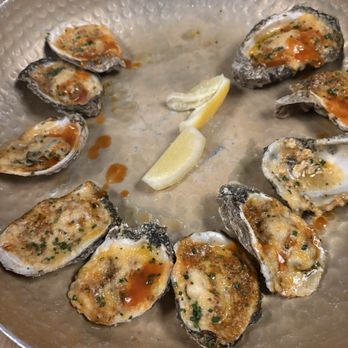 Pearl & Horn - Broiled Oysters - New American Near Me - Pensacola, Florida