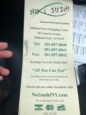 Menu photo 8 No 1 Sushi Midland Park, NJ Menu photo 8 No 1 Sushi Midland Park, NJ