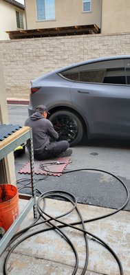 Photo of Onsite Wheels - Garden Grove, CA, US. Son repairing.