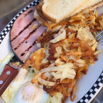 Vally Medlyn's - Over easy eggs, ham, sourdough toast, hash browns - Diners Near Me - Danville, California Vally Medlyn's - Over easy eggs, ham, sourdough toast, hash browns - Diners Near Me - Danville, California