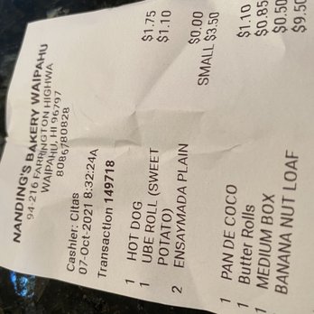 Nanding's Bakery - Prices 10-7-21 - Bakeries Near Me - Waipahu, Hawaii Nanding's Bakery - Prices 10-7-21 - Bakeries Near Me - Waipahu, Hawaii