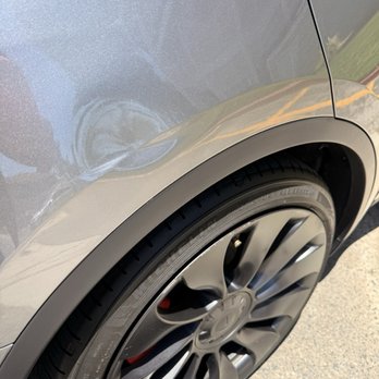 Excess Look Auto Solutions - Dent in right quarter panel - Body Shops Near Me - Newport Beach, California Excess Look Auto Solutions - Dent in right quarter panel - Body Shops Near Me - Newport Beach, California