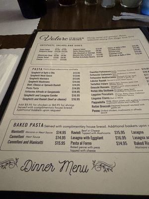 Menu photo 1 Volare San Diego, CA Menu photo 1 Volare San Diego, CA