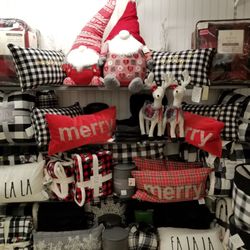 Marshalls - Nice holiday pillows. Love the black and white!