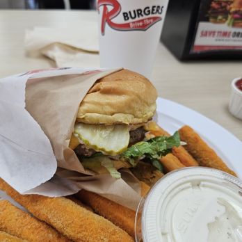 R Burgers - Original burger with upgrade zucchini fries - Burgers Near Me - Las Vegas, Nevada R Burgers - Original burger with upgrade zucchini fries - Burgers Near Me - Las Vegas, Nevada