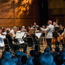 Strings Music Festival - Opening Night Orchestra, 2016, with Michael Sachs conducting.