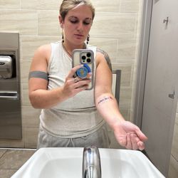 Jackalope Tattoo - Post-tattoo with Kendall (not taken in studio)