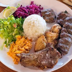 Anatolia's Gate Restaurant - Mixed Kabob $28.50 (Served with Salad, Rice, Lavash & Yogurt Sauce)