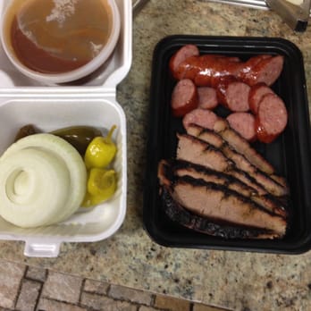 Central Texas Style BBQ - 1/4 lb sausage 1/4 beef---lean and tasty - Barbeque Near Me - Pearland, Texas Central Texas Style BBQ - 1/4 lb sausage 1/4 beef---lean and tasty - Barbeque Near Me - Pearland, Texas