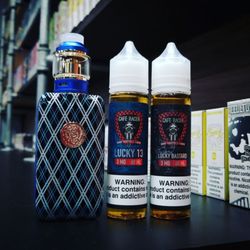 Sector Vape - Bigfoot by Wake Mod paired with Lucky 13 and Lucky Bastard by Cafe Racer for all you tobacco lovers