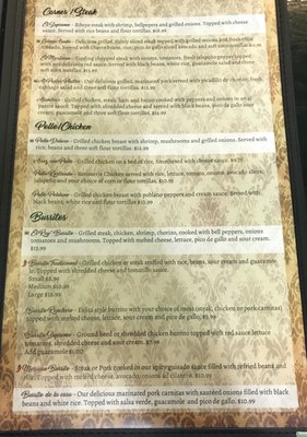 Menu photo 8 Villa del Rey cocina mexicana Mobile, AL