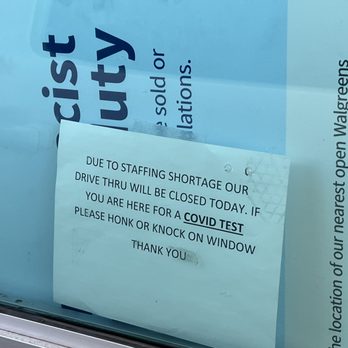 Walgreens - a sign posted on a window - Cosmetics & Beauty Supply Near Me - San Diego, California Walgreens - a sign posted on a window - Cosmetics & Beauty Supply Near Me - San Diego, California