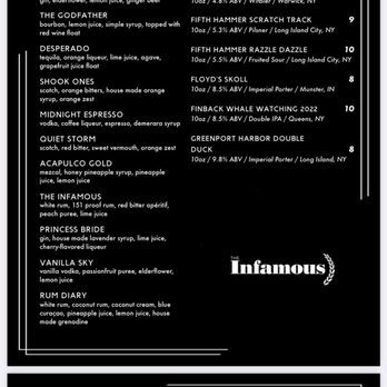 The Infamous - Cocktail Bars Near Me - Long Island City, New York The Infamous - Cocktail Bars Near Me - Long Island City, New York