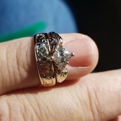 Hodgkins Jewelry Repair - Replaced stone ***  note you are not able to tell in a still photo how the diamond is able to be rocked in the setting**