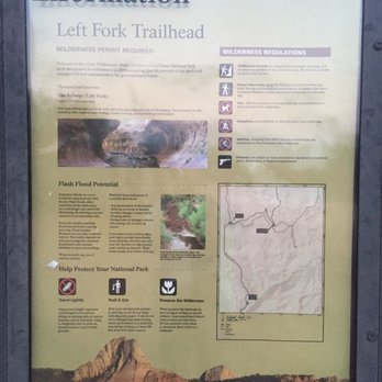Left Fork Trailhead - Hiking Near Me - Springdale, Utah