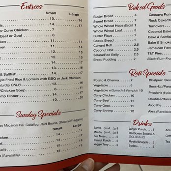 Cynthia's Caribbean Bakery - Menu as Oct 2020 - Bakeries Near Me - Irvington, New Jersey