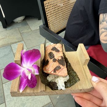 Sake House Malibu - Smoked Salmon Truffle Handroll - Japanese Near Me - Malibu, California