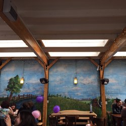The Maypole - Pavilion with painted wall