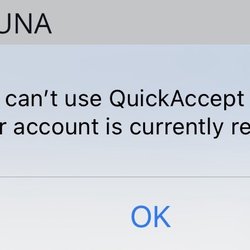 Chase Bank - Error message given to me