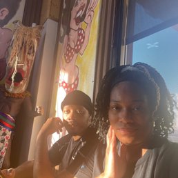Just some awesome regular customers awaiting our delicious food while receiving good customer service.