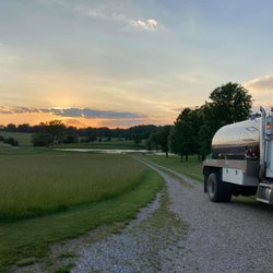 O'Neail's Septic & Portable Toilet Service - Still working at sunset
