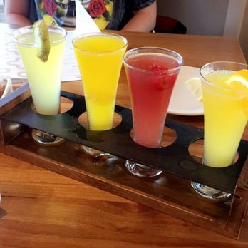 Hash Kitchen - mimosa flight! Kiwi, Mango, Rasberry, Orange - Breakfast & Brunch Near Me - Scottsdale, Arizona