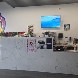 Juice and tea area
