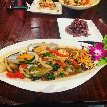 Mai Thai Restaurant - I don't recall what I ordered but it had mussels, scallops and shrimp. - Thai Near Me - Austin, Texas Mai Thai Restaurant - I don't recall what I ordered but it had mussels, scallops and shrimp. - Thai Near Me - Austin, Texas