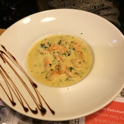 Le Vaudrée - Scampi crème ail ( entrée modifiée en plat principal )