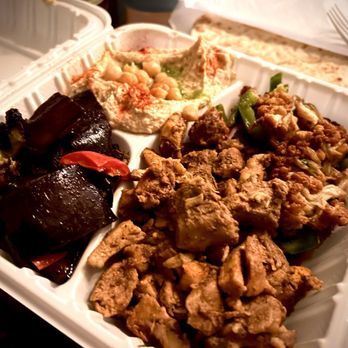 Pita House - Chicken Shawarma Combo - eggplant side, cauliflower side, and hummus included. - Mediterranean Near Me - Columbus, Ohio Pita House - Chicken Shawarma Combo - eggplant side, cauliflower side, and hummus included. - Mediterranean Near Me - Columbus, Ohio