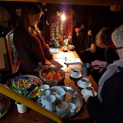 Puppet Theatre Barge - They serve coffee, tea and snacks inside