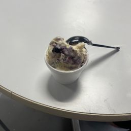 Blueberry cheesecake ice cream. Blueberry cheesecake ice cream.