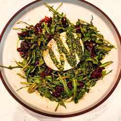 Floza Craft Pizza - Burrata- arugula, fig jam, sun-dried tomatoes, pesto and aged balsamic