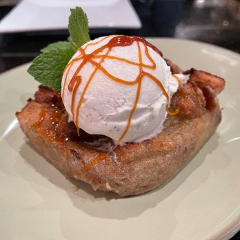 Mochuelo - Salted Caramel Bread Pudding - Tapas/Small Plates Near Me - Fresno, California Mochuelo - Salted Caramel Bread Pudding - Tapas/Small Plates Near Me - Fresno, California