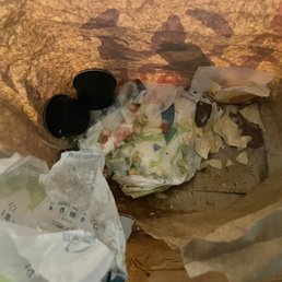 Was supposed to be two chips, two tacos and two burritos. I can only blame so much of this on delivery. Was supposed to be two chips, two tacos and two burritos. I can only blame so much of this on delivery.