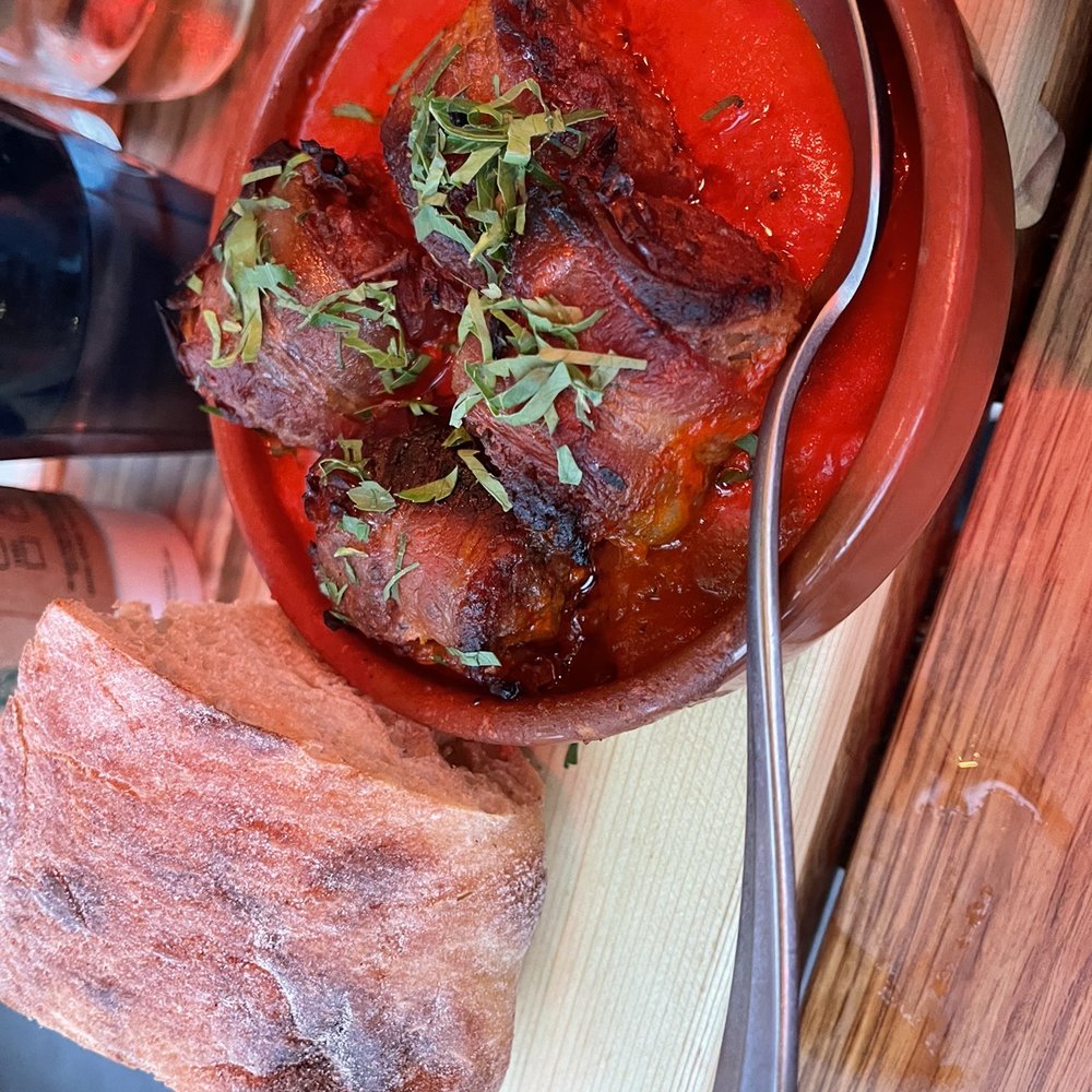 Bar Avec - Chorizo Stuffed Medjool Dates - Tapas/Small Plates Near Me - Chicago, Illinois Bar Avec - Chorizo Stuffed Medjool Dates - Tapas/Small Plates Near Me - Chicago, Illinois