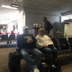 Delta Airlines - These two customer service specialists were on hand to let me know there was another problem that they are going to fix.