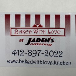 Baked With Love - Sticker on box