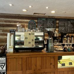 Painted Bear Coffee - Front counter & menu