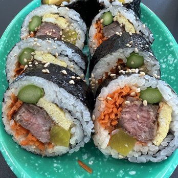 Bapmukja - Short rib kimbap - Korean Near Me - Lynnwood, Washington Bapmukja - Short rib kimbap - Korean Near Me - Lynnwood, Washington
