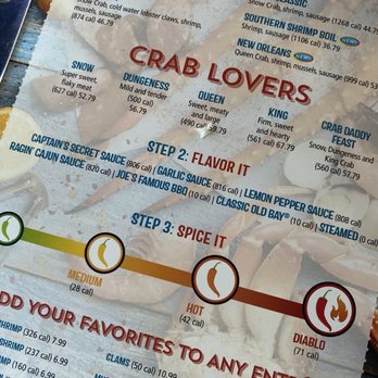 Joe's Crab Shack - Seafood boil menu - Seafood Near Me - Daytona Beach, Florida Joe's Crab Shack - Seafood boil menu - Seafood Near Me - Daytona Beach, Florida