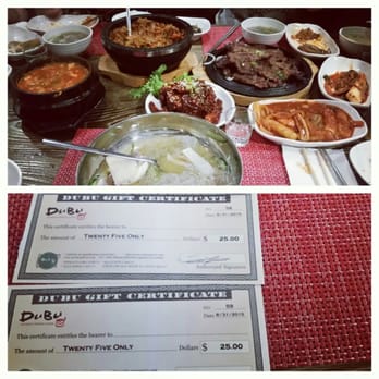DuBu - I won $50 gift certificate as a weekly photocontest prize. Thanks DUBU. - Korean Near Me - Elkins Park, Pennsylvania DuBu - I won $50 gift certificate as a weekly photocontest prize. Thanks DUBU. - Korean Near Me - Elkins Park, Pennsylvania