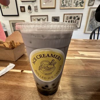 Ace Creamery - Taro boba, lemon pepper popcorn chicken - Ice Cream & Frozen Yogurt Near Me - Roseville, California Ace Creamery - Taro boba, lemon pepper popcorn chicken - Ice Cream & Frozen Yogurt Near Me - Roseville, California