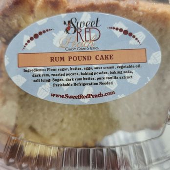 Sweet Red Peach - Rum pound cake - Desserts Near Me - Atlanta, Georgia Sweet Red Peach - Rum pound cake - Desserts Near Me - Atlanta, Georgia